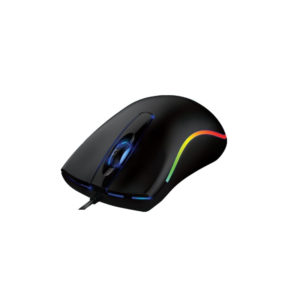 Nosh Mouse Ottico 3D RGB LED – 1000 DPI, Cavo USB, Design Ambidestro, Illuminazione Personalizzabile, Computer E PC